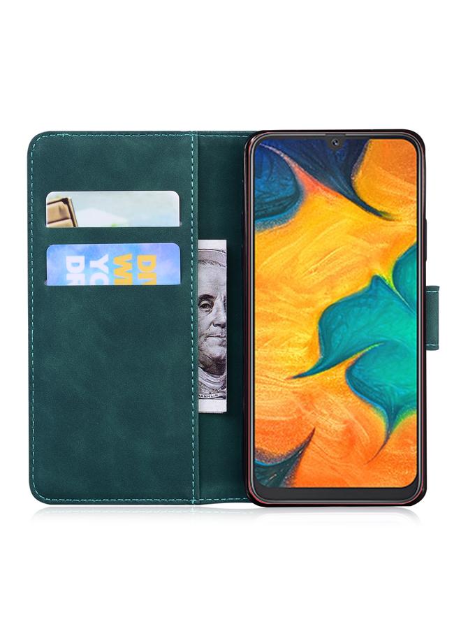 اس-توب جراب لهاتف Samsung Galaxy A20 / A30 مصنوع من الجلد بلون نقي وملمس ناعم - Image 4