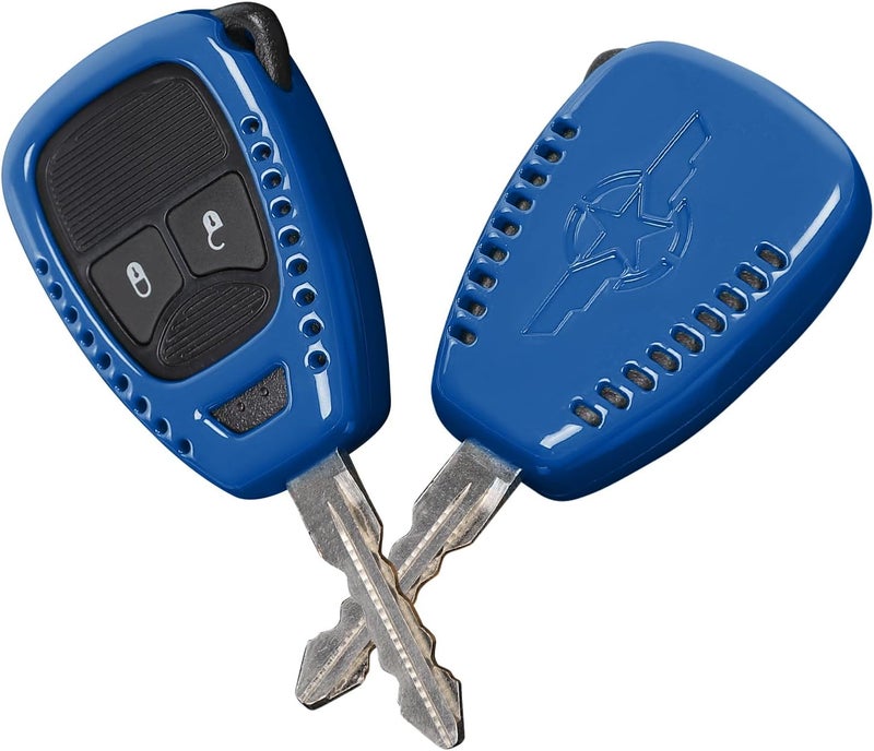 Jimen Key Fob Cover Case Protector for Jeep Models - Image 1