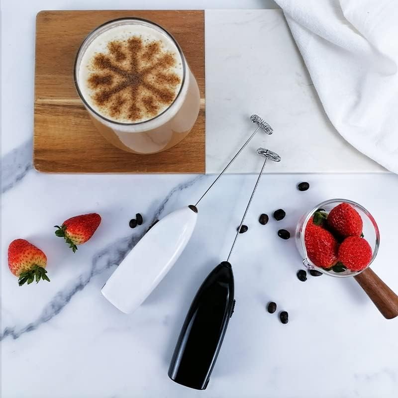 SIMPLETASTE Handheld Coffee Beater Electric Milk Or Coffee Frother For Mocktails, Strirrer, Bulletproof Coffee, Coffee Foamer, Cappuccino, Lemonade, Protein Powder, Matcha (Coal Black) - Image 4