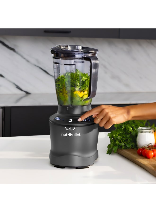 nutribullet SmartSense Blender, Power Base with 2 Blending Sizes, 5 Variable Speeds, Pulse And Smart Auto Cycle Technology, NBF-14, Black, 1 Year Warranty 1.8 L 1500 W NB-SM0815 Black - Image 2