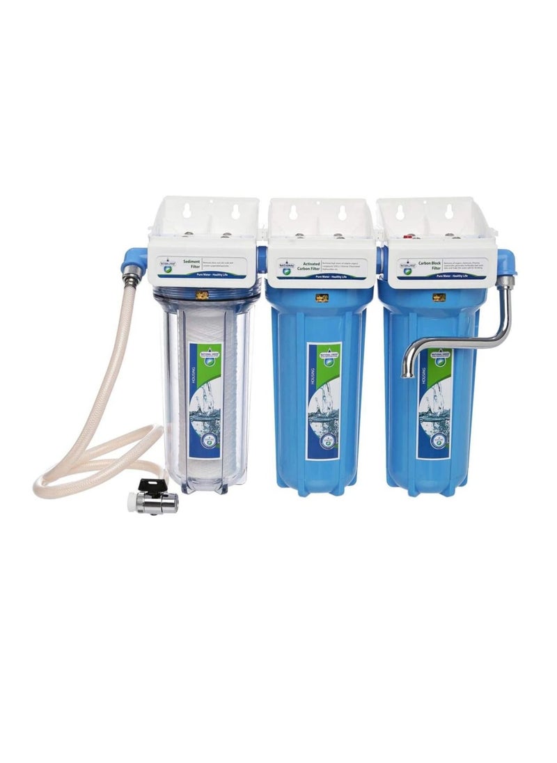 NATIONAL GREEN National Green Triple Water Purification System, Blue NTWPS-10R-SAN-WM-BH  - Image 2