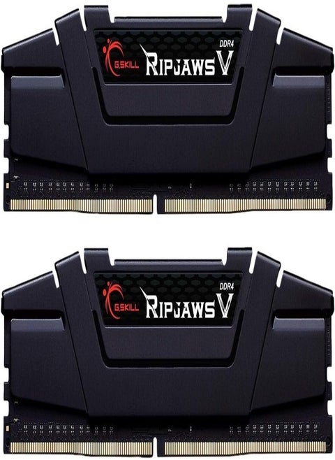 Ripjaws V Series (Intel XMP) DDR4 RAM 64GB (2x32GB) 3200MT/s CL16-18-18-38 1.35V Desktop Computer Memory UDIMM - Black (F4-3200C16D-64GVK)