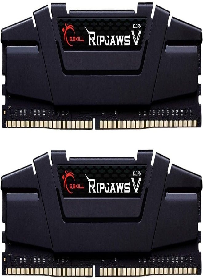 Ripjaws V Series (Intel XMP) DDR4 RAM 64GB (2x32GB) 3200MT/s CL16-18-18-38 1.35V Desktop Computer Memory UDIMM - Black (F4-3200C16D-64GVK)