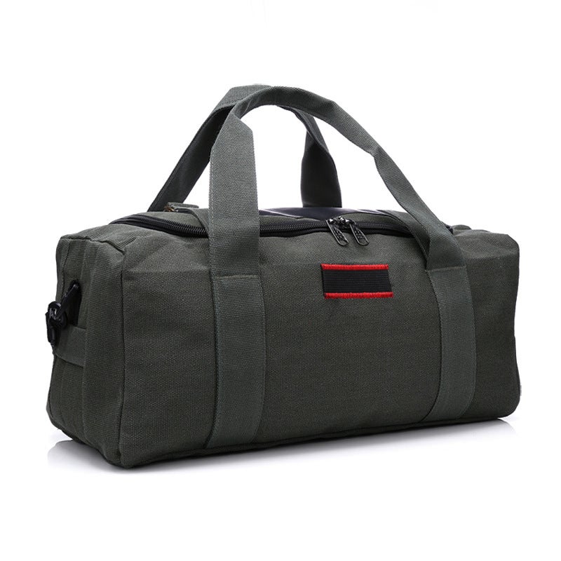 Large Canvas Travel Bag Shoulder Luggage Army Green