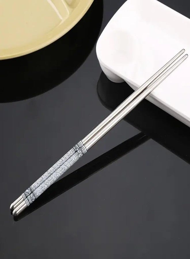 Xariya Reusable Stainless-Steel Chopsticks, Chopstick (5 Pairs) - Image 5