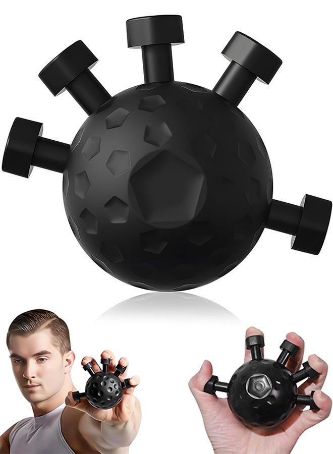 جهاز تقوية قبضة اليد، جهاز تقوية قبضة اليد، جهاز اختبار تقوية قبضة اليد، أجهزة تمارين اليد لتقوية اليد، أداة تمرين قبضة الأصابع (أسود) - Image 1