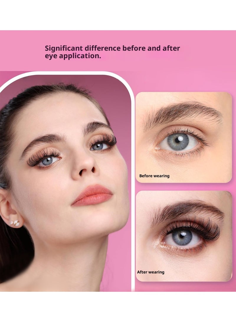 Bond 640 Clusters of Dense Feathered Segmented False Eyelashes, 9-16mm Single Cluster Lashes, Perfect for Creating Natural and Enchanting Eyes, Suitable for Daily Makeup and Special Occasions. - Image 4