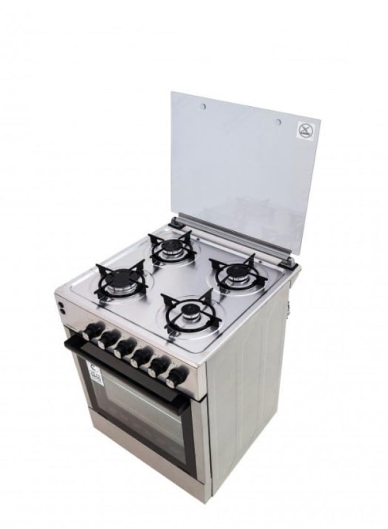 كومتيل فرن غاز -  ٥٧*٥٧ - امان کامل - استانلیس استیل  - سعة 60 لتر - شبك خفیف - LF66GG-40 - Image 3