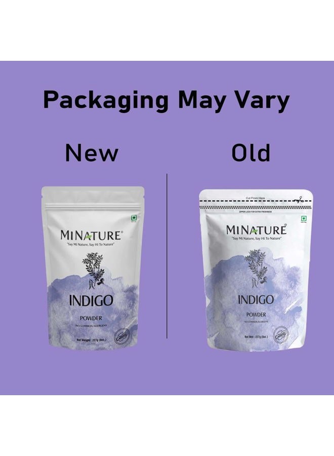 mi nature Indigo Powder 100% Pure Natural Organically Grown Indigo Powder- For HAIR (227g / (1/2 lb) / 8 ounces) - Image 5