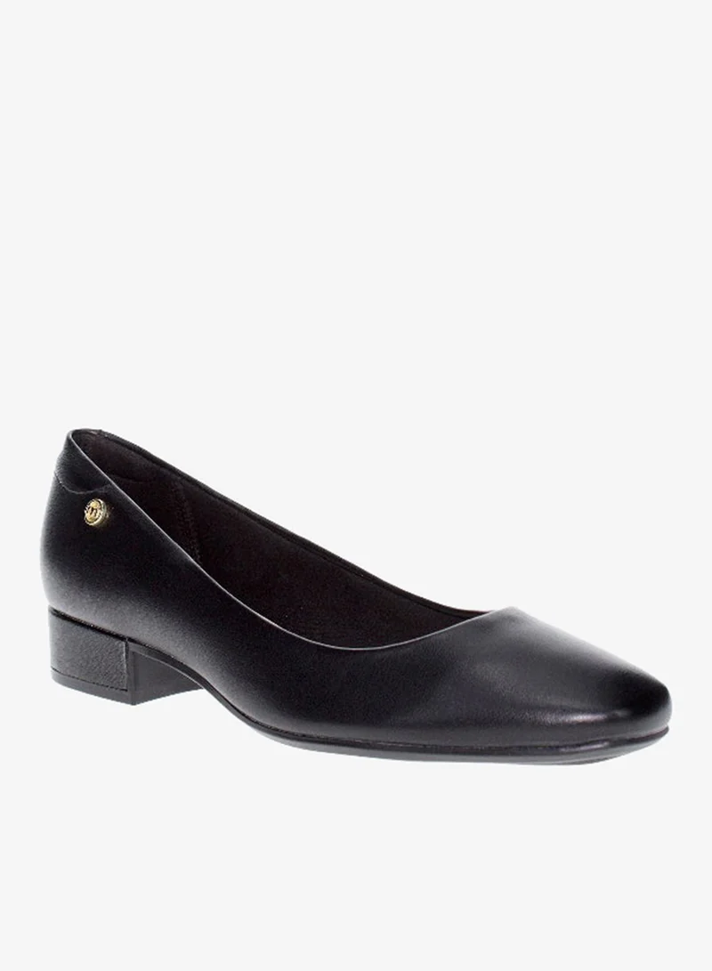 موليكا صنادل موليكا نسائية بكعب منخفض أسود | صنع في البرازيل