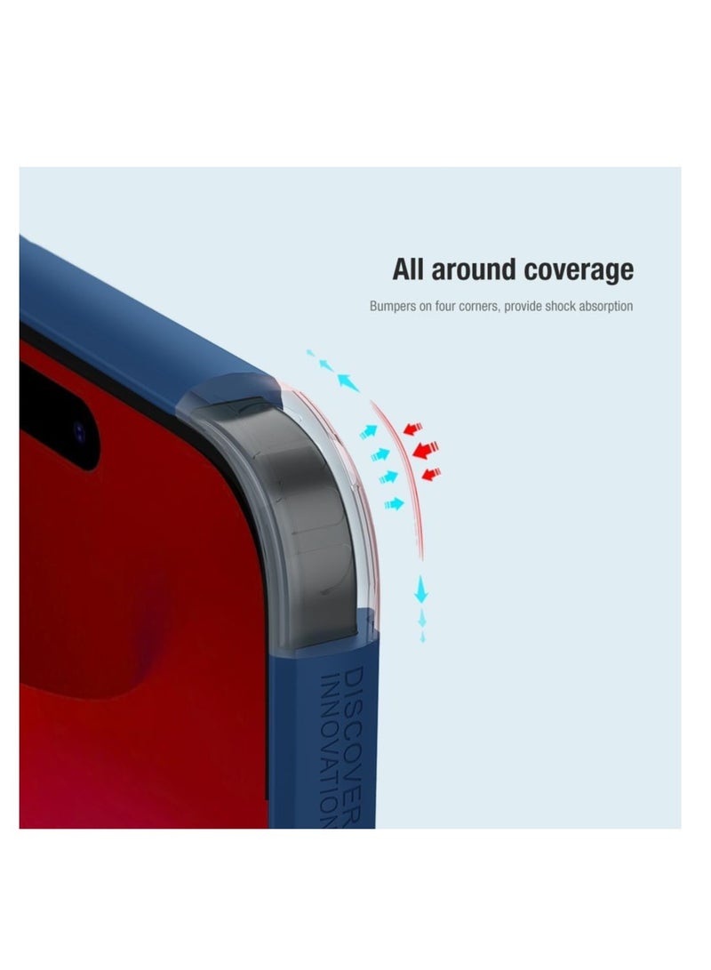 Aookay Case for iPhone 16 Pro Max, Tpu Frame + Pc Back Shell Anti-Fingerprint Anti-Fall Anti-Shock Slim Frosted Phone Cover (Black) - Image 4