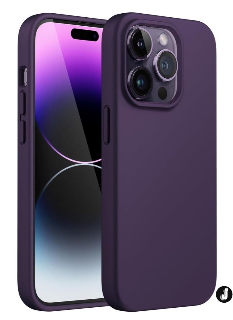 JAJEEK "iPhone 16 Pro Max Slim Fit Deep Purple TPU Case – Soft, Flexible Silicone Back Cover for Sleek Protection" - Image 1