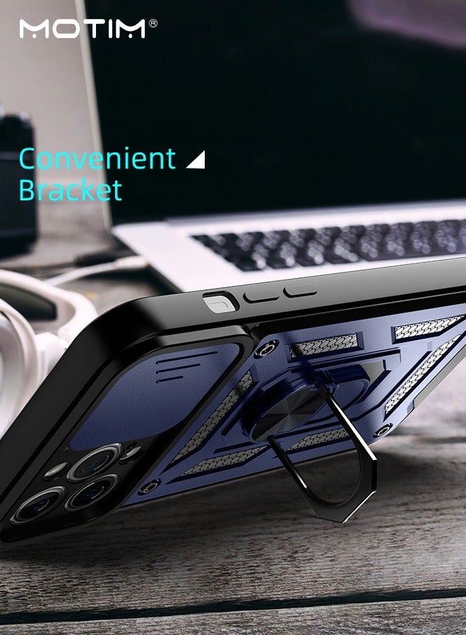 Motim iPhone 15 Pro Max Case, Armor Cover with Slide Camera Cover, Phone Case Cover for iPhone 15 Pro Max with Magnetic Car Mount Holder, Top Grade Heavy Duty Protective Kickstand  - Image 3