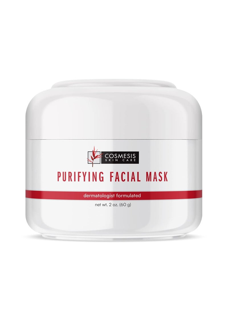 Cosmesis Skin Care Purifying Facial Mask  Detox  Soothe Skin with Zinc Sulfur Camphor Infused Formula for Clear Complexion  2oz 