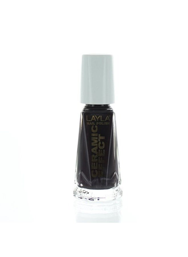Layla Ceramic Effect Nail Polish, Cabernet, 1.9 Ounce