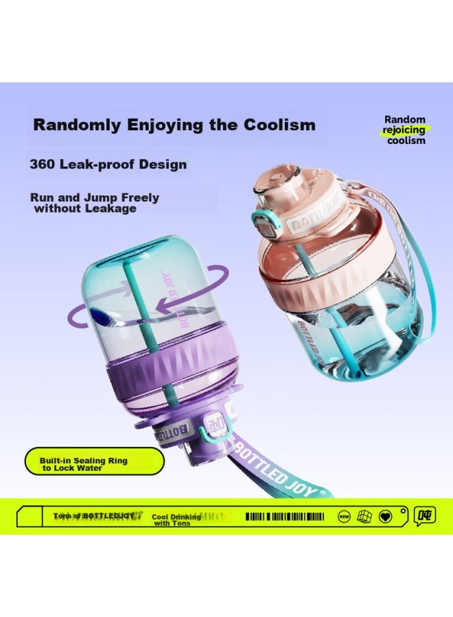 Bottled Joy Large Capacity Sports Water Bottle Cool Tuntun Water Bottle For Men And Women, Plastic Cup For College Students - Image 4