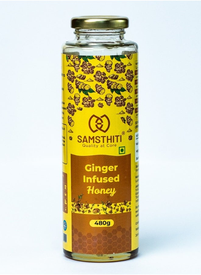 SAMSTHITI Ginger Infused Honey is 100% organic, pure, unprocessed and raw. Sweeten your life and day with our medicinal value rich Ginger Infused Honey. 