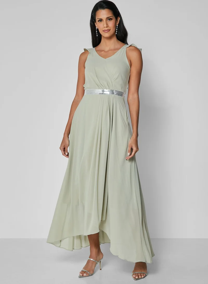 ELLA Pleated A-Line Dress