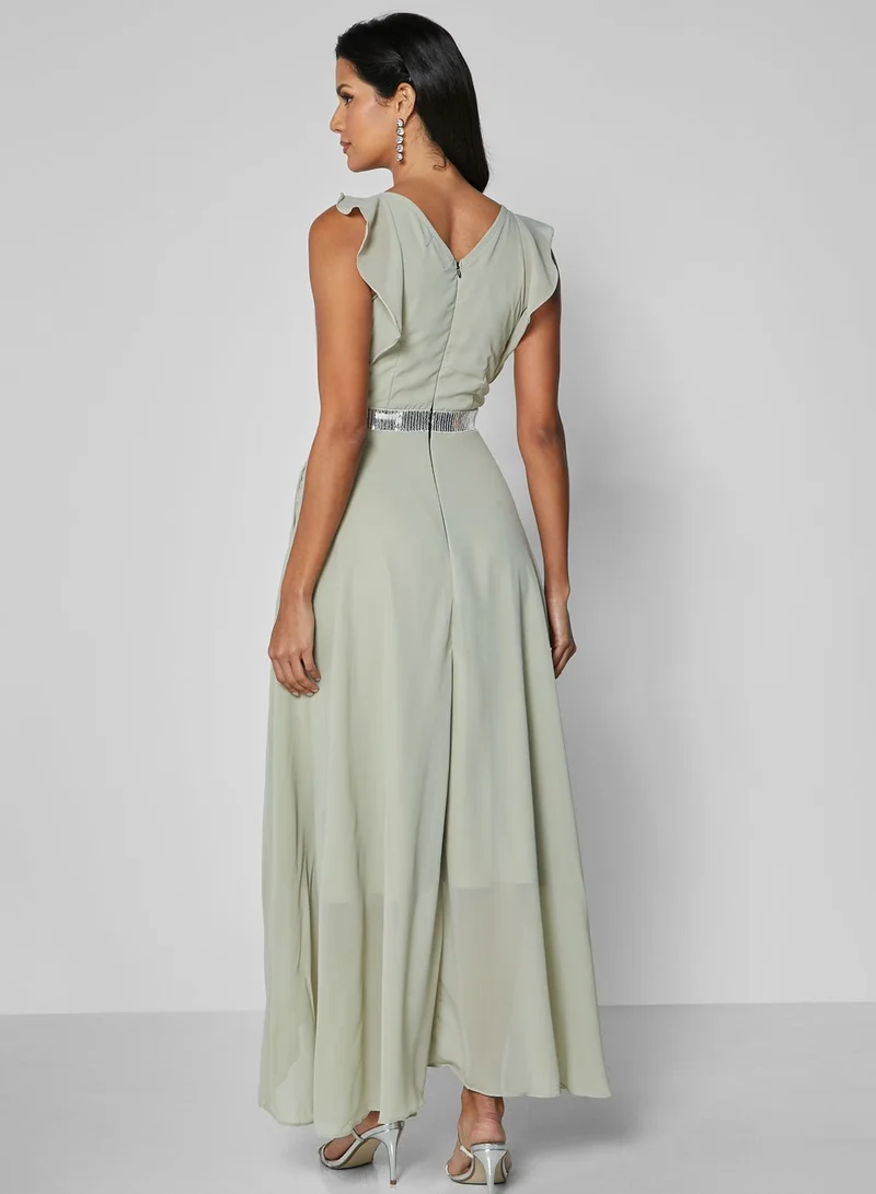 ELLA Pleated A-Line Dress