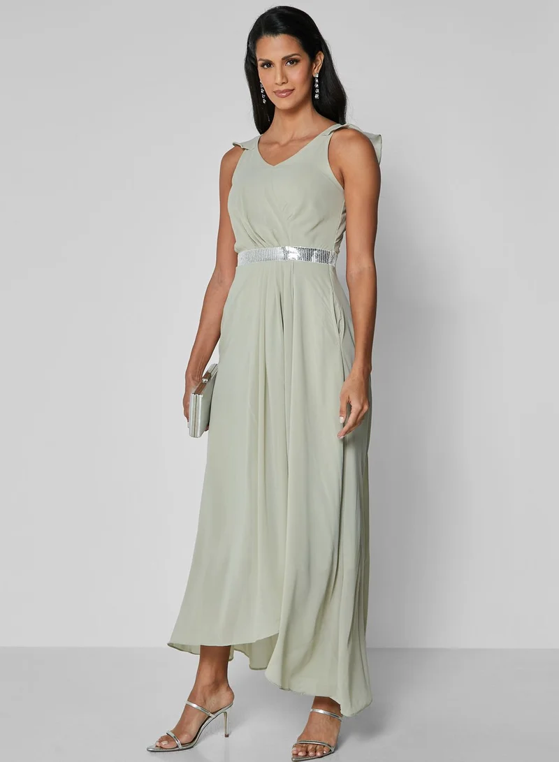 ELLA Pleated A-Line Dress