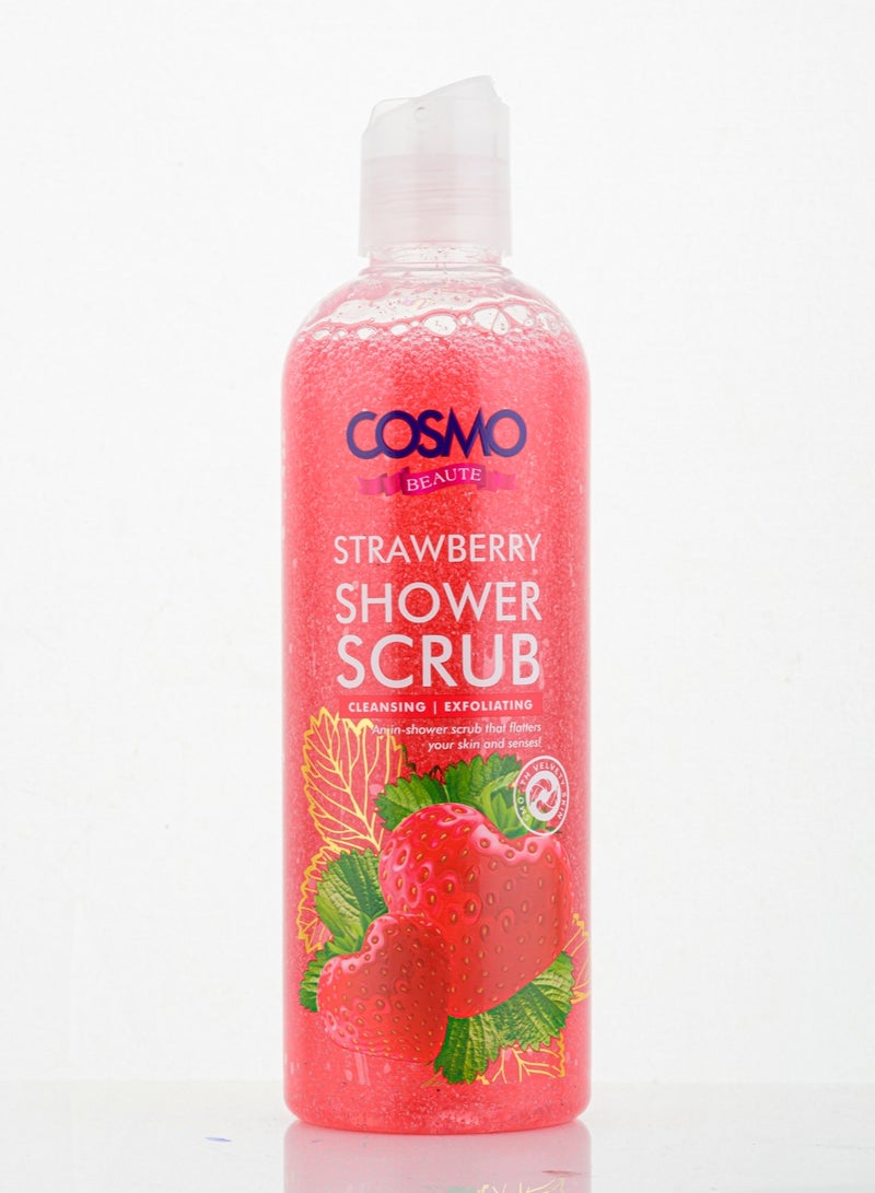 COSMO Cosmo Beaut Strawberry Shower Scrub 480ml for Men and Women