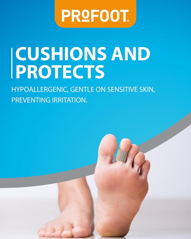 ProFoot لفائف الذرة من بروفوت جل ناعم تخفيف فوري من آلام الذرة cushions and protects تحتوي على جل ناعم يقلل الضغط والاحتكاك تحتوي على 3 لفائف أصابع قابلة للغسل وإعادة الاستخدام - Image 4