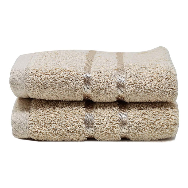 Towelogy 600GSM Cotton Washcloths Multipack Quick Dry Flannels Face Towels Hotel Spa Bathroom Make Up Remover Cloths 30x30cm Coffee Pack Of 2