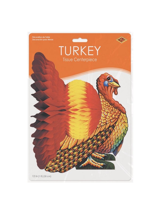 بيستل قطعة مركزية على شكل ديك رومي من مناديل Beistle الملونة - Image 5