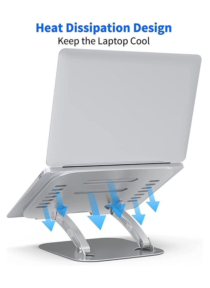 Laptop Stand, Notebook Stand Ergonomic Height Angle Adjustable Computer Laptop Holder Compatible with MacBook, Air, Pro, Dell XPS, Samsung, Alienware All Laptops 11-17" - Image 5