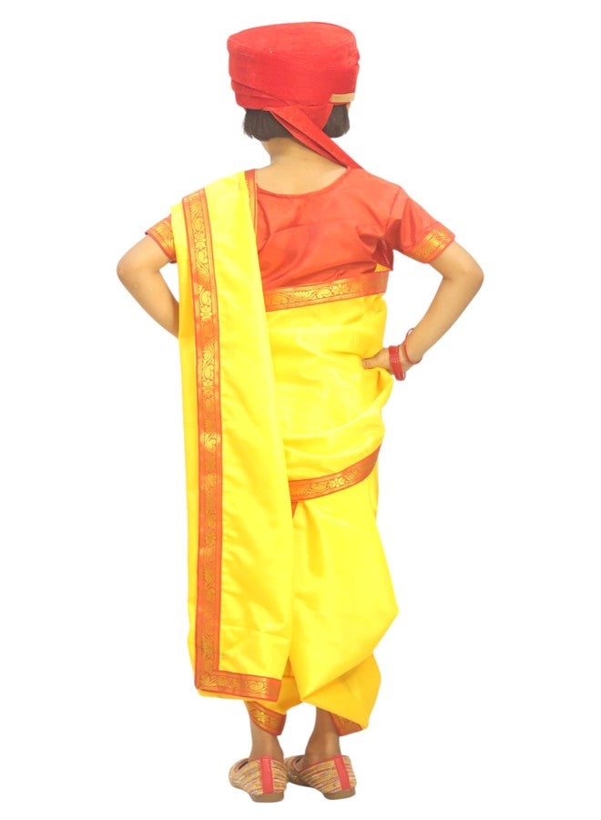 TWINKLE TOTS Rani Lakxmi Bai Dress for Girls Kids Costume With Complete Accessories Jhansi Ki Rani Costume - Image 2