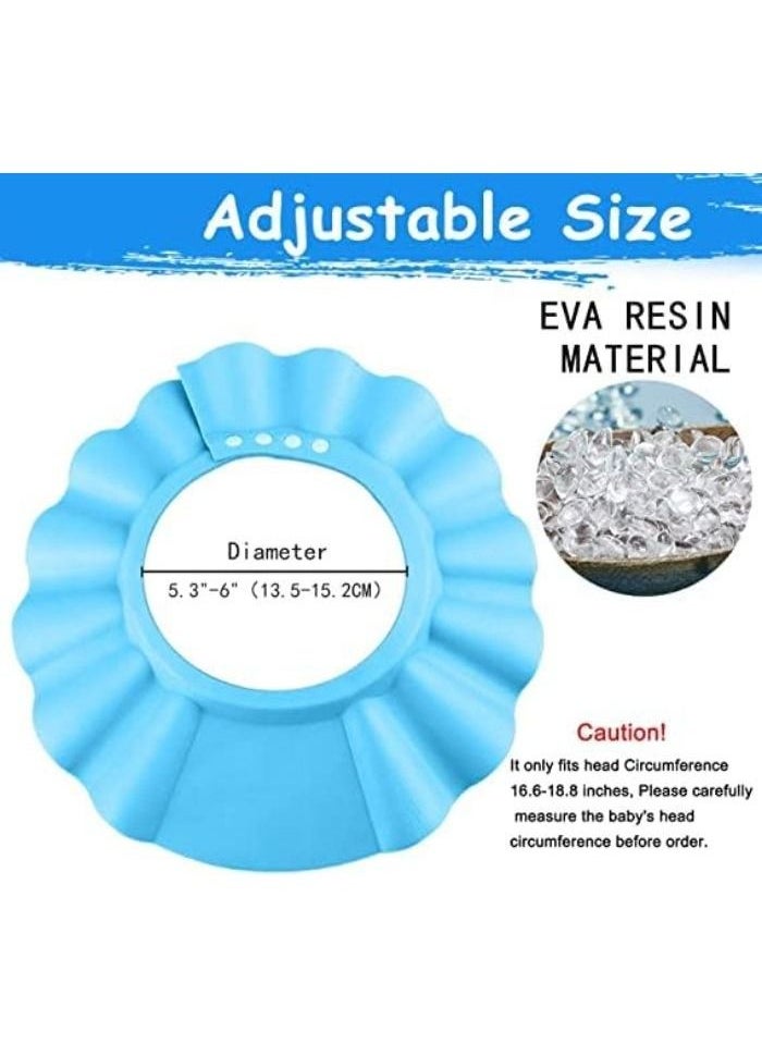 Generic - Baby Protective Shower Cap, Baby Shower Shield, Preventing Shampoo During Bathing and Washing Head, Shampoo Bathing Protector for Children's Safety in the Bathroom (Blue) - Image 1