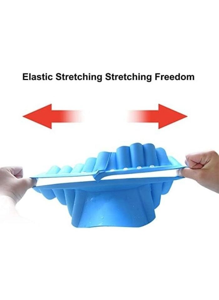 Generic - Baby Protective Shower Cap, Baby Shower Shield, Preventing Shampoo During Bathing and Washing Head, Shampoo Bathing Protector for Children's Safety in the Bathroom (Blue) - Image 1
