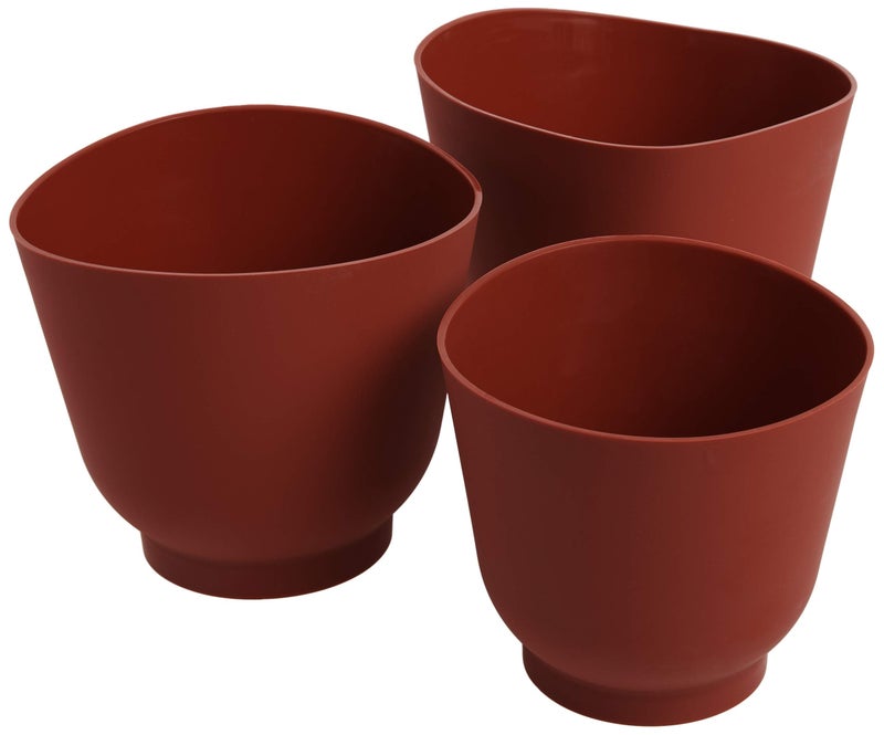 Norpro Silicone Bowl Set 3 Piece Red 1019R - Image 1