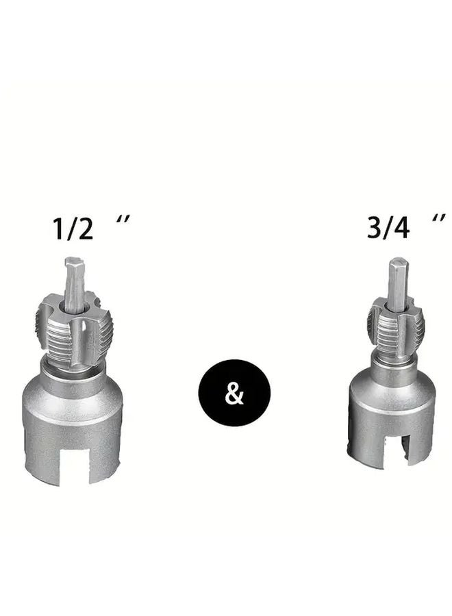 2 Pcs PVC Pipe Threading Kit with Internal External Tool Set for Plumbing DIY - Image 3