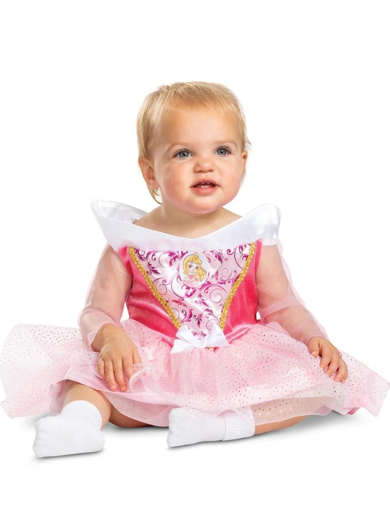 Party Centre Disney Baby Sleeping Beauty Aurora Classic Infant Costume, Red,12-18 Months - Image 1