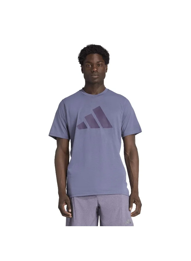 Adidas Tr-Es Fr Logo T Purple Training T-Shirts For Men XS