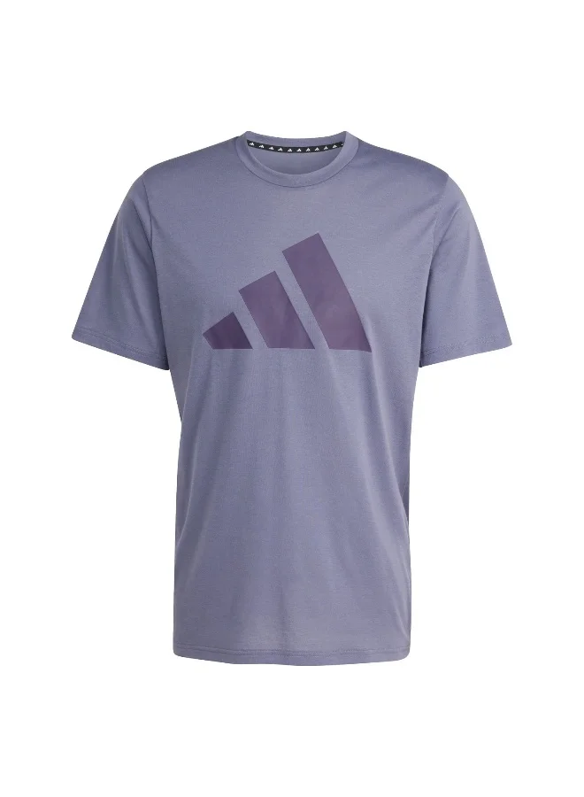 Adidas Tr-Es Fr Logo T Purple Training T-Shirts For Men XS