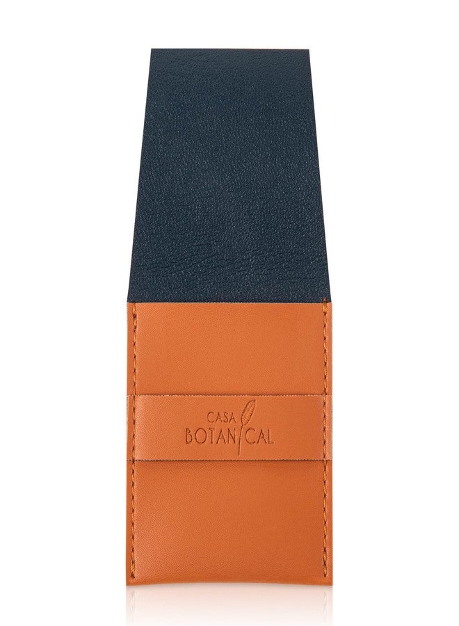 Casa Botanical Leather Pouch, Pocket Cosmetic Bag for Women, Waterproof Makeup Bags, Travel Organizer for Coin Purse, Lipstick, Headphones, Jewelry Accessories - Small Pouches - Image 2