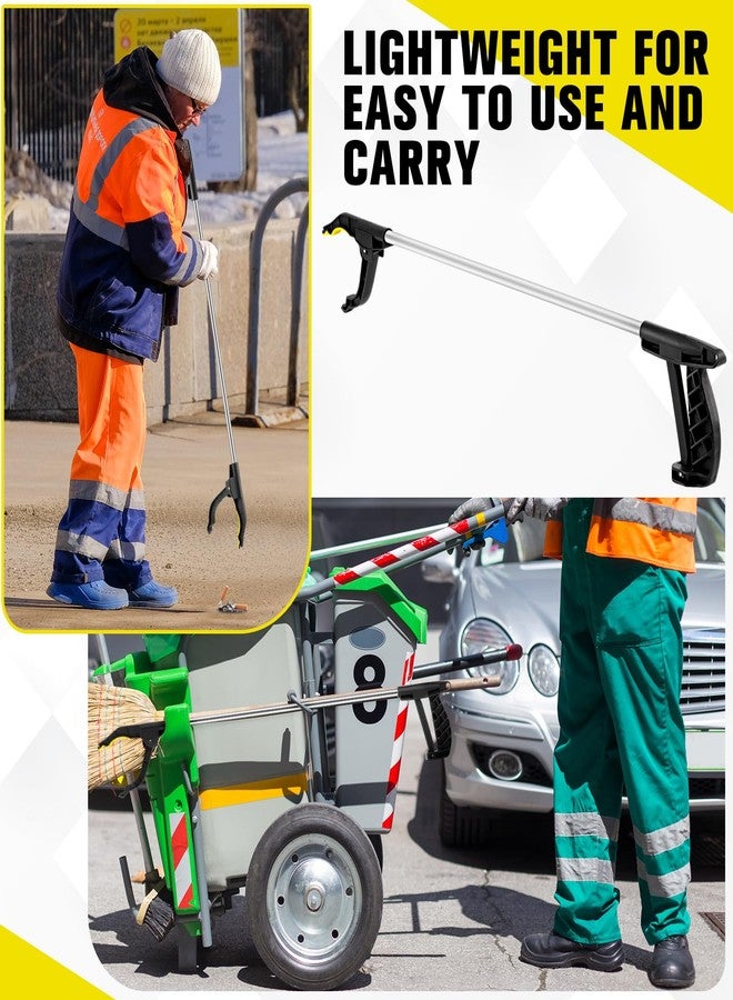 Sabary 6 Pcs Grabber Reacher Trash Pickers Bulk Tool 30'' Spring Earth Day Long Upper School Litter Cleanup Heavy Duty Handy Mobility Aids Pick up Lightweight Nonslip Claw Elderly Arm Extension - Image 4