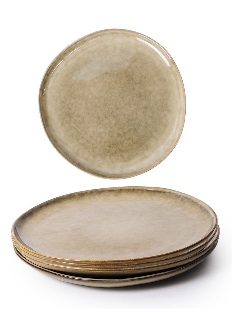 Cuisine Art Cuisine Art Jamie Stoneware Dinner Plate - 27cm, Brown (Set of 4)  - Image 1