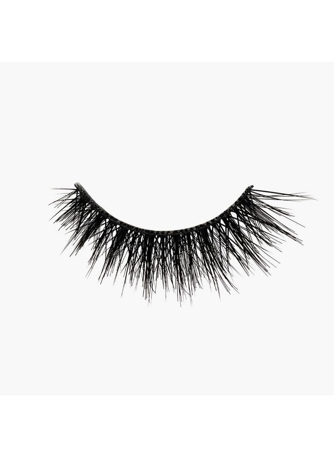 هاوس أوف لاشيز رموش صناعية مريحة من هاوس أوف لاشز Noir Fairy Mini لإطلالة جريئة وكثيفة، رموش صناعية سهلة الاستخدام وقابلة لإعادة الاستخدام من فرو المنك تناسب جميع أشكال العيون  - Image 2
