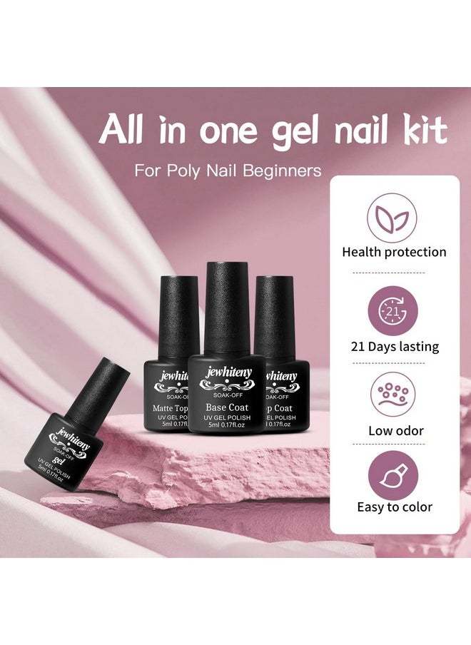 JEWHITENY 27 Colors Gel Nail Polish Kit with U V Light, U V LED Nail Dryer Lamp Curing Gel Nail Polish Set Popular Gel Nail Polish Set DIY at Home, Nail Manicure Tools  - Image 5