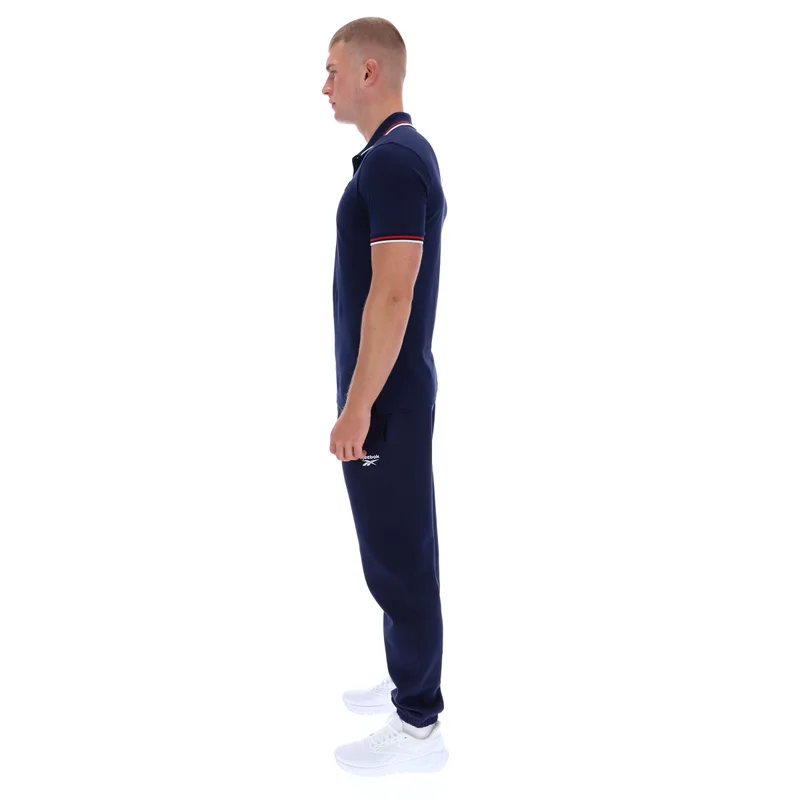 Reebok Vector Navy Reebok Drake Tipping Clr & Cuffs Short Sleeve Polo Men's T-Shirt - Vector Navy for Men | Best Price UAE
