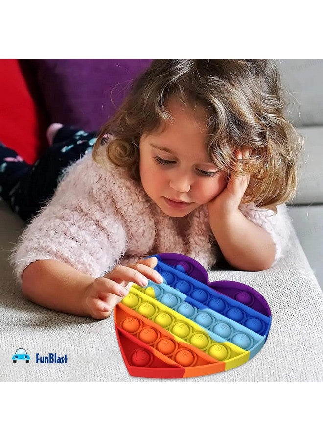 فنبلاست لعبة Pop It من FunBlast، لعبة Pop It للأطفال، لعبة Pop It، ألعاب Pop It للأطفال، لعبة Pop It Fidget، لعبة Pop It Big، لعبة Pop It للبنات، لعبة Pop It للأولاد، لعبة Pop It على شكل وحيد القرن، ألعاب تخفيف التوتر (عبوة من قطعتين) - Image 2