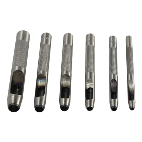 SE 790LP Leather Punch Set - Hollow, 6 Pc - Image 1