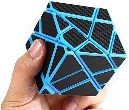 CuberSpeed Cuberspeed Ghost 3x3 Blue Magic Cube 3x3 Ghost 3x3x3 Speed Cube with Black Carbon Fiber Stickers  - Image 3