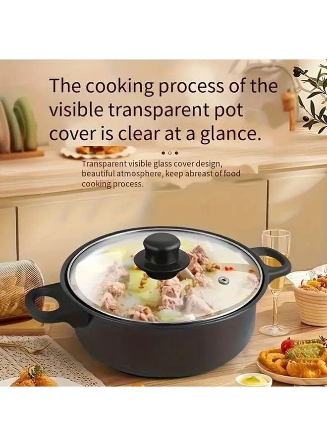 13 Piece Non Stick Cookware Set Frying Pan Milk Pot Soup Pot - Image 3