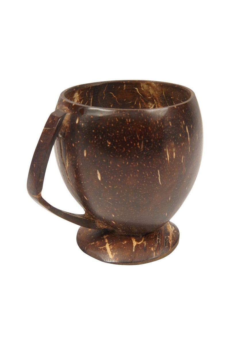 NAMAKA Handcrafted Eco-Friendly Coconut Shell Coffee/Tea/Juice Cup & Multipurpose Bowl Set – 2 Cups & 2 Bowls, 200ml Each, Glossy Polished, Chemical-Free - Image 2