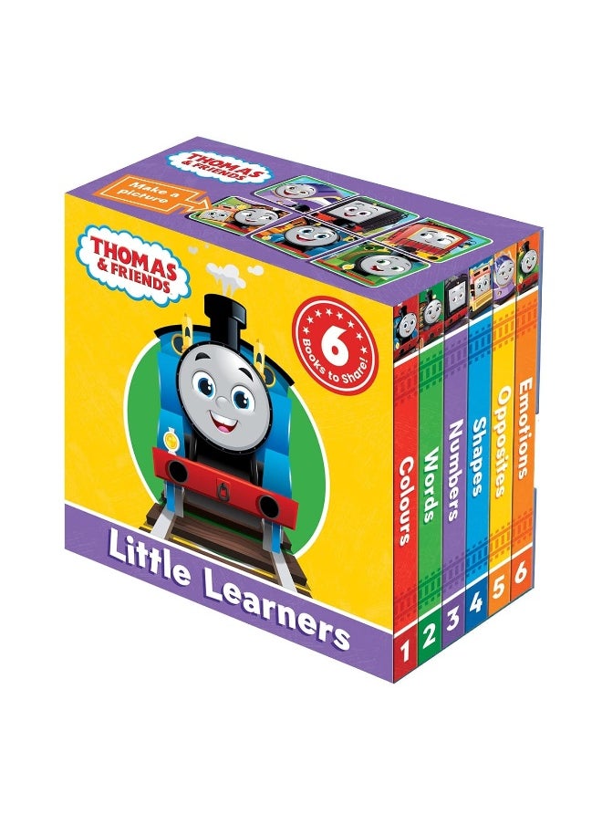 null - Farshore THOMAS & FRIENDS LITTLE LEARNERS POCKET LIBRARY: With 6 illustrated mini early learning books, this slipcase is perfect for young fans aged 10 months and over - Image 1