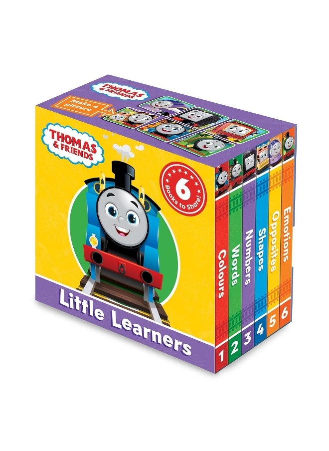 null - Farshore THOMAS & FRIENDS LITTLE LEARNERS POCKET LIBRARY: With 6 illustrated mini early learning books, this slipcase is perfect for young fans aged 10 months and over - Image 1